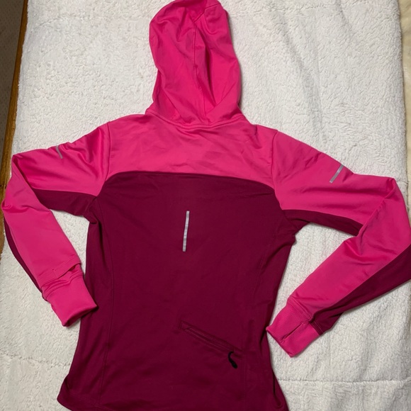 Nike Running 3/4 Zip Hooded Sweatshirt - Picture 2 of 3